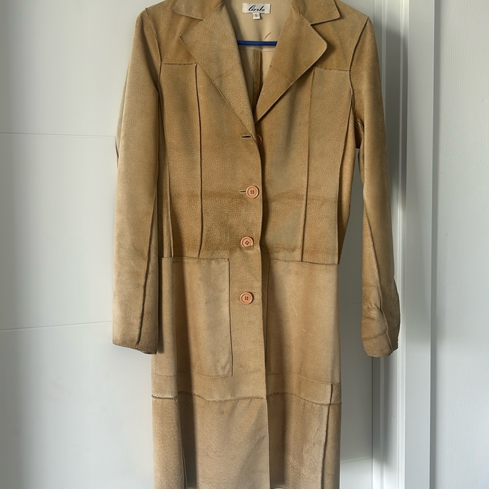 Genuine Suede long jacket - S